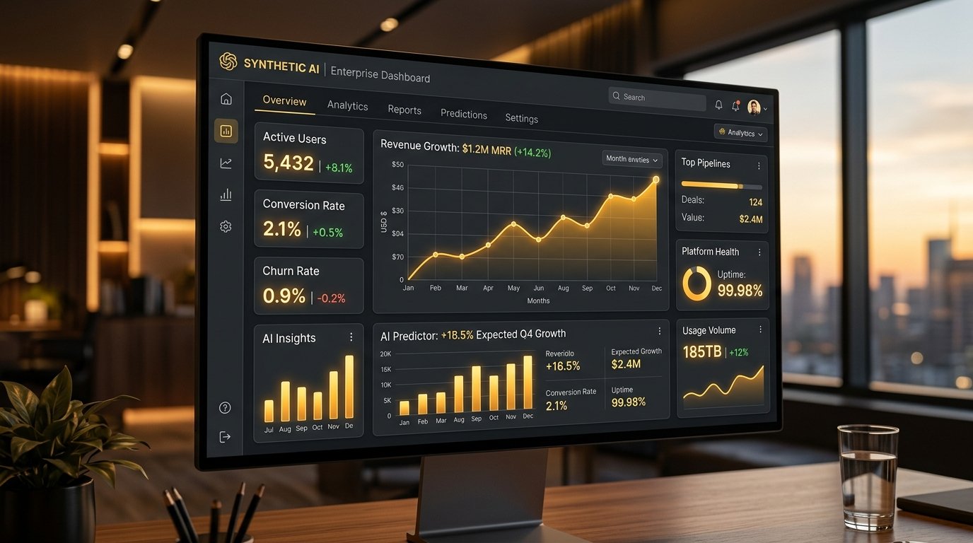Synthetix AI B2B Enterprise Growth Dashboard